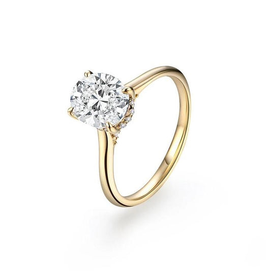 Emily Solitaire Engagement Ring in Yellow Gold – 1.00 Carat