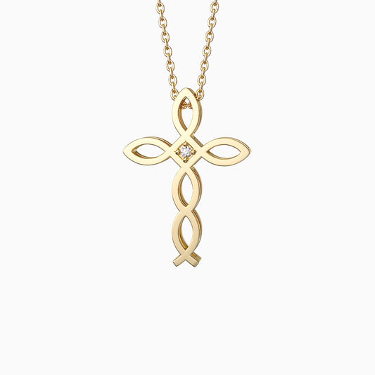 Ichthys Unity Cross Pendant Necklace