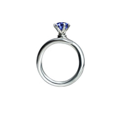 Minimalist Open Solitaire Ring – Adjustable Design