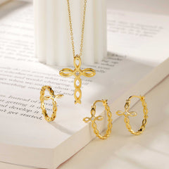 Ichthys Unity Cross Pendant Necklace