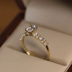 Round Cut Solitaire Pavé Ring in 925 Sterling Silver – CZ or IGI Certified Lab Diamond