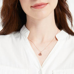 Eternal Love Heart Projection Necklace – Romantic Unisex Pendant