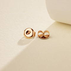 18K Rose Gold Silk Ribbon Earrings