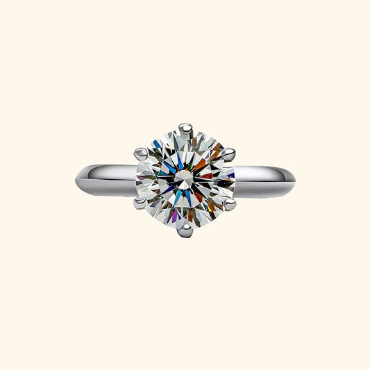 3ct moissanite ring in 925 silver