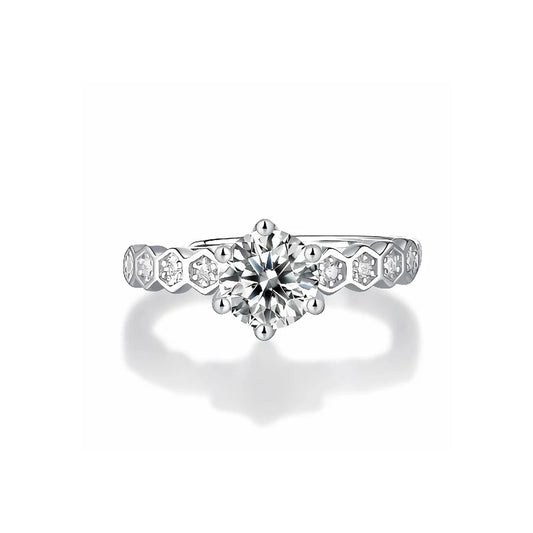 3ct moissanite ring in 925 silver