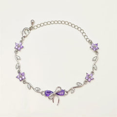 Bow Knot Crystal Bracelet – Adjustable