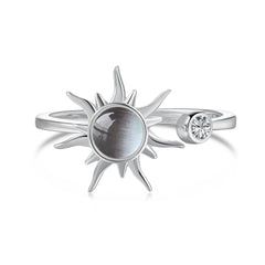 Stress Relief Fidget Ring – Golden Sun Design