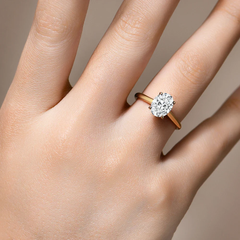 Emily Solitaire Engagement Ring in Yellow Gold – 1.00 Carat