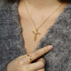 Ichthys Unity Cross Pendant Necklace
