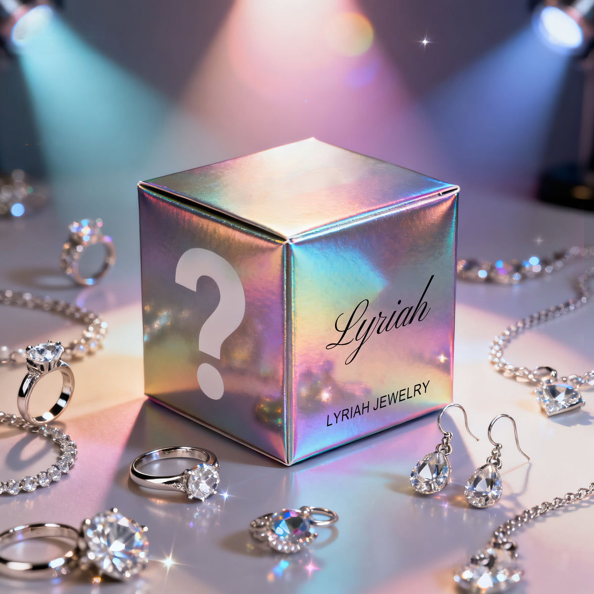 Mystery Ring Bag – Adjustable 14K Gold Plated Zircon Rings Blind Box Surprise