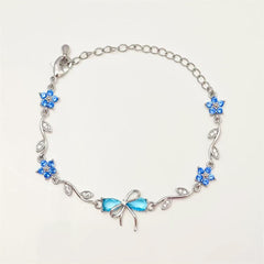 Bow Knot Crystal Bracelet – Adjustable