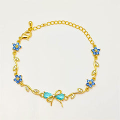 Bow Knot Crystal Bracelet – Adjustable