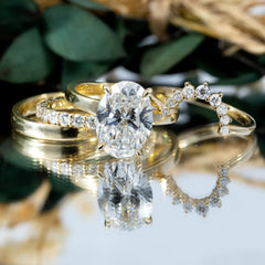 Eternal Muse Marquise Bridal Set in 1CT+ with Ideal-Cut IGI Certified Diamond (F+, VS+)