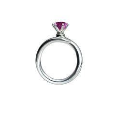 Minimalist Open Solitaire Ring – Adjustable Design