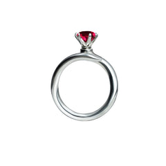 Minimalist Open Solitaire Ring – Adjustable Design