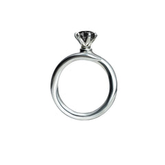 Minimalist Open Solitaire Ring – Adjustable Design