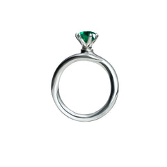 Minimalist Open Solitaire Ring – Adjustable Design