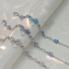 Bow Knot Crystal Bracelet – Adjustable