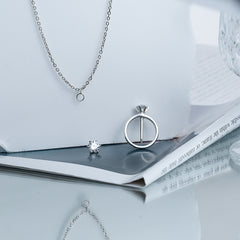 Screw & Silver Ring Pendant Necklace of Resilience: Love Through Adversity