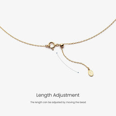 Minimalist Bar Necklace, 18K Yellow Gold & Ocean-Lustre Pearl Accent