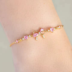 Bow Knot Crystal Bracelet – Adjustable