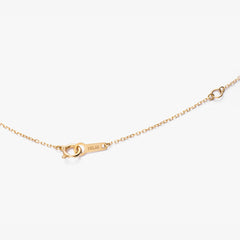 Fine Gold Necklace Featuring Asymmetrical Arrangement of Ocean Pearls