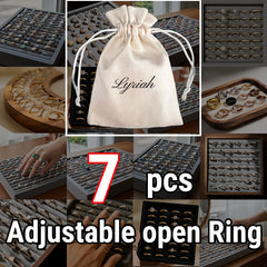 Mystery Ring Bag – Adjustable 14K Gold Plated Zircon Rings Blind Box Surprise