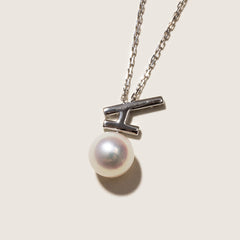 Akoya Pearl 18K Gold Diamonds Sparkle Flying Necklace