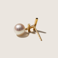 Akoya Pearl 18K Gold Fashion Flying Earrings