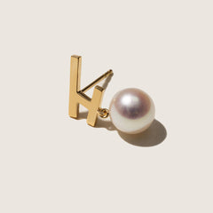 Akoya Pearl 18K Gold Fashion Flying Earrings