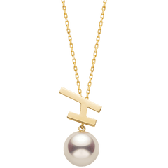 Akoya Pearl 18K Gold Fashion Flying Pendant Necklace