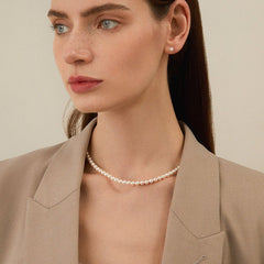 Akoya Pearl 18K Gold Lustre Classic Strand Necklace