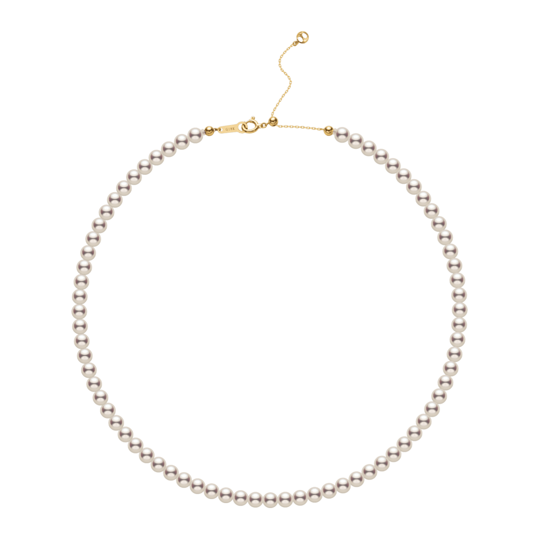 Akoya Pearl 18K Gold Lustre Classic Strand Necklace