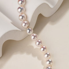 Akoya Pearl 18K Gold Lustre Classic Strand Necklace