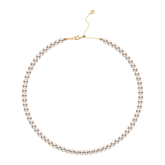 Akoya Pearl 18K Gold Lustre Classic Strand Necklace