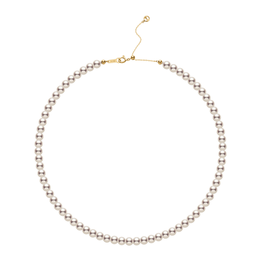 Akoya Pearl 18K Gold Lustre Classic Strand Necklace