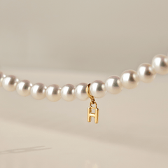 GUILD Certificate Noble Aurora Freshwater Pearl 18K Gold H Mark Strand Necklace