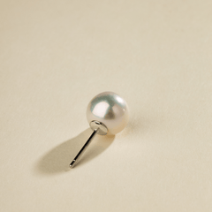 Freshwater Pearl 925 Sterling Silver Classic Studs Earrings