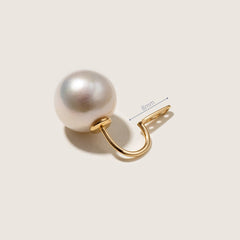 Freshwater Pearls 14K Gold Fashion Double Modular Earrings