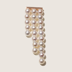 Freshwater Pearls 14K Gold Geometric Waterfall Earrings