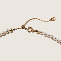 Freshwater Pearls 14K Gold Lab-Grown Diamonds Flicker Strand Necklace