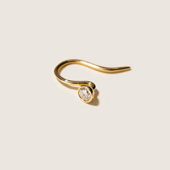 Freshwater Pearls 14K Gold Lab-Grown Diamonds Flowing Modular Hook Earrings