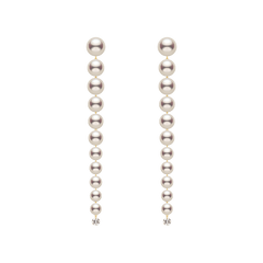 Freshwater Pearls 14K Gold Lab-Grown Diamonds Flowing Modular Hook Earrings
