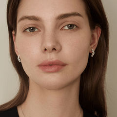 Freshwater Pearls 14K Gold Lab-Grown Diamonds Quartet X-Pearl Earrings