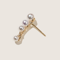 Freshwater Pearls 14K Gold Lab-Grown Diamonds Sudden Spark Earrings