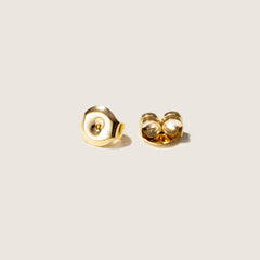 Freshwater Pearls 14K Gold Ribbon H Studs Earrings