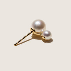 Freshwater Pearls 14K Gold Tiny & Grand Studs Earrings