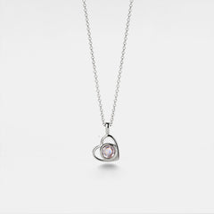 Eternal Love Heart Projection Necklace – Romantic Unisex Pendant