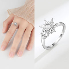 Stress Relief Fidget Ring – Golden Sun Design