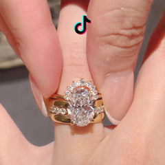 Eternal Muse Marquise Bridal Set in 1CT+ with Ideal-Cut IGI Certified Diamond (F+, VS+)